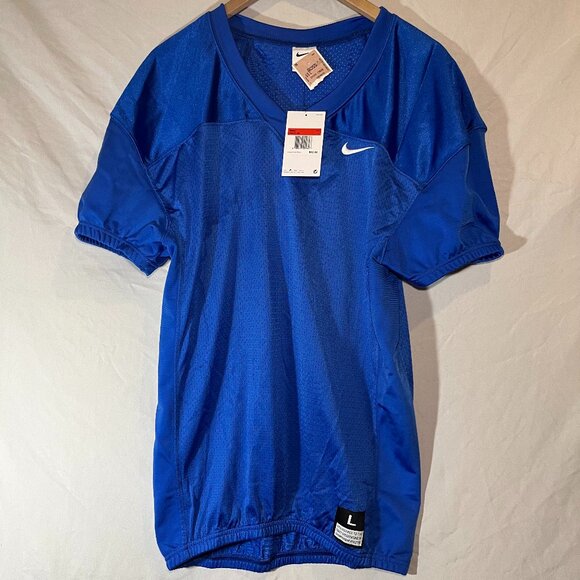Nike Mens L Vapor Varsity Tackle Football Royal Blue Practice Jersey 908727-493 - Picture 1 of 5